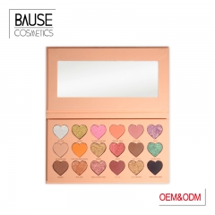 Heart shape paper box high pigmented eyeshadow palette